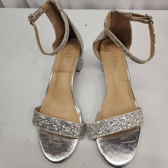 ILLUDE Women’s Size 10 Fashion Ankle Strap Kitten Heel Sandals - Adorable Cute L - Picture 6 of 10